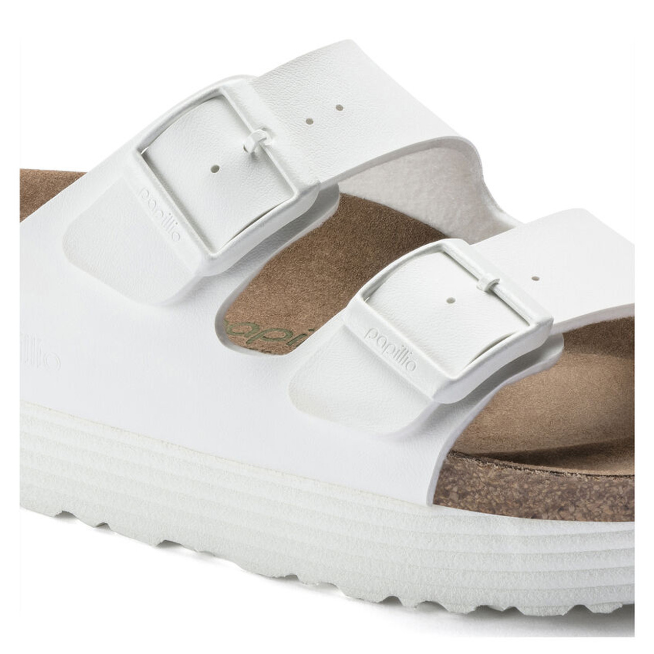 Arizona Papillio Platform Vegan White Birko Flor - Women's Sandal