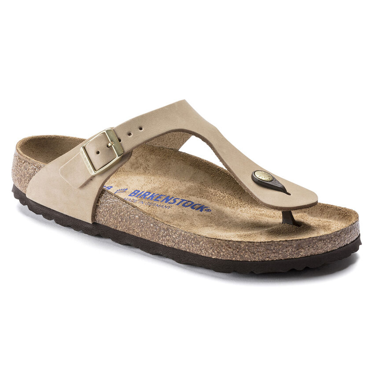 Politiek streng Evalueerbaar Birkenstock - Gizeh Sandal - Sandcastle Nubuck Leather