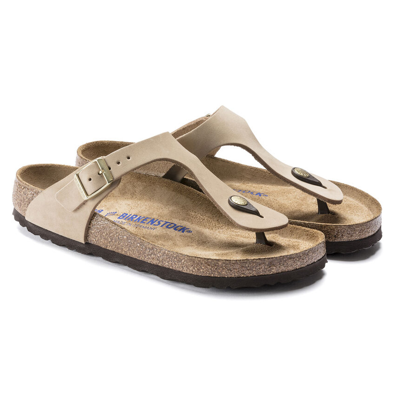 BIRKENSTOCK GIZEH BIG BUCKLE SANDCASTLE - WOMENS