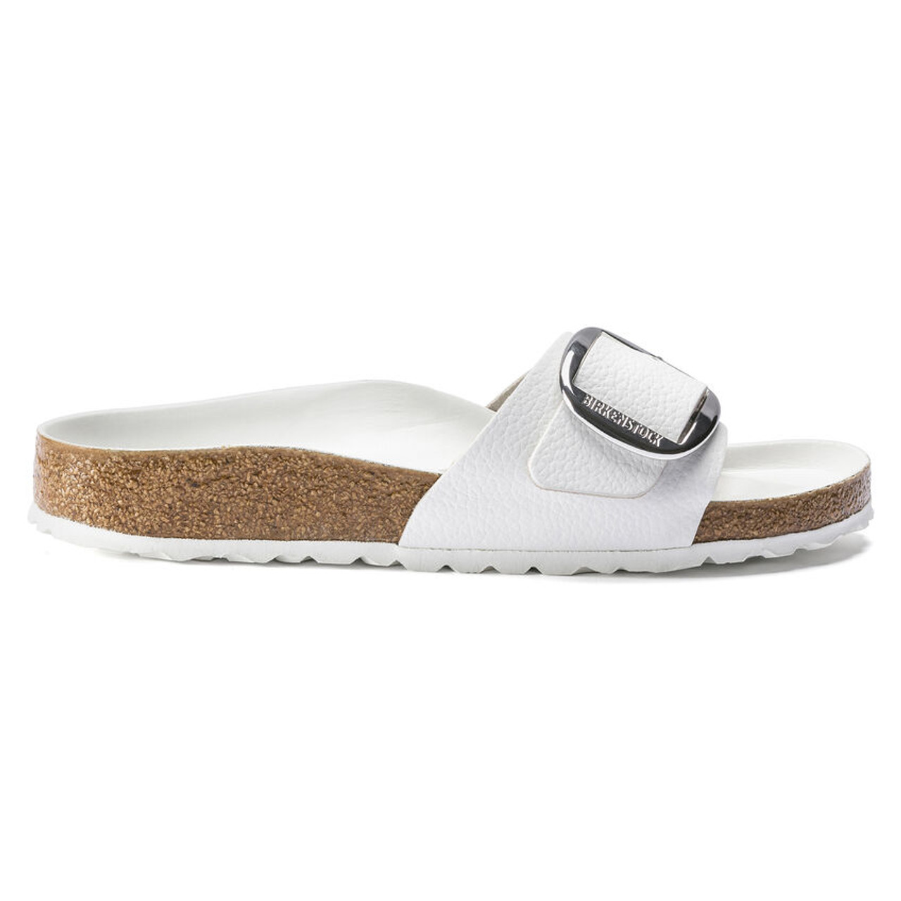 Birkenstock Madrid Big Buckle White Leather Women s Sandal