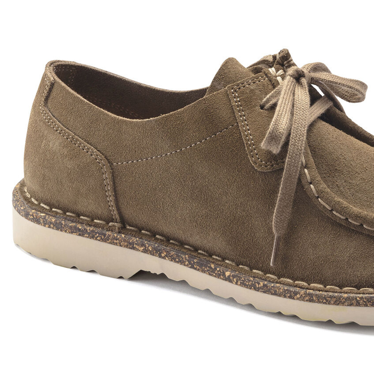 Pasadena Grey Taupe Suede Leather - Men's Shoe