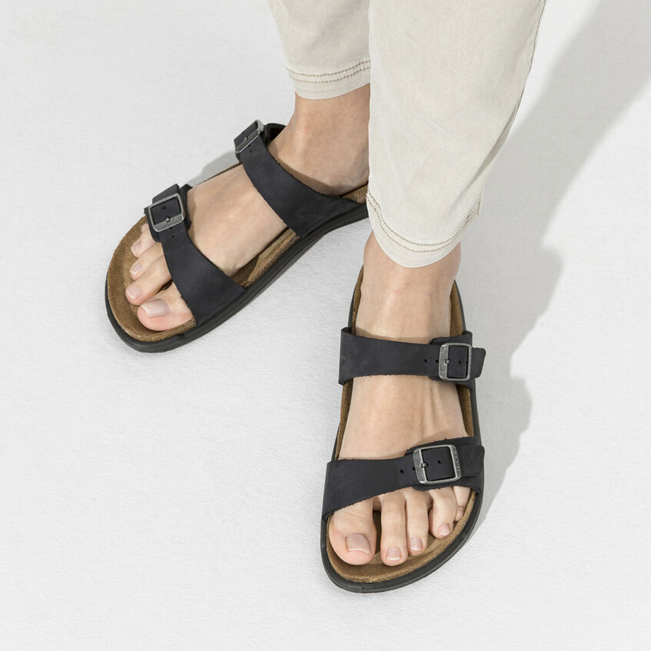 Womens Wide Fit Vegan Friendly Footbed Sandals | Regan | DB Wider Fit Shoes