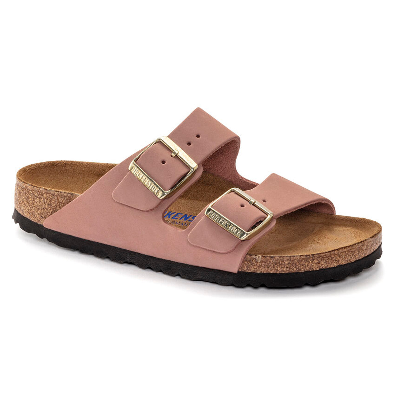 Arizona Soft Footbed Old Rose Nubuck Leather Women s Sandal