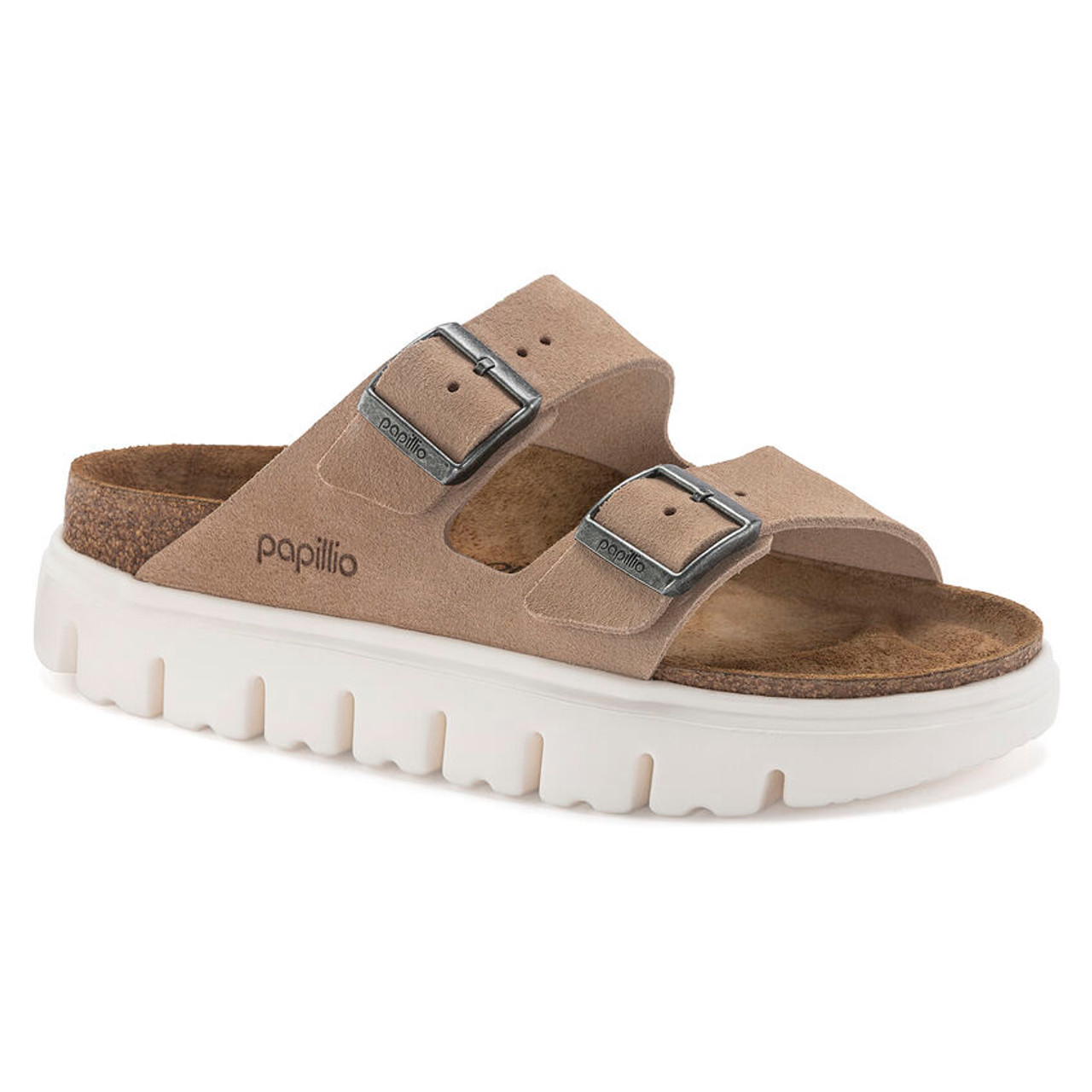 Arizona Papillio Chunky Warm Sand Suede Leather Women s