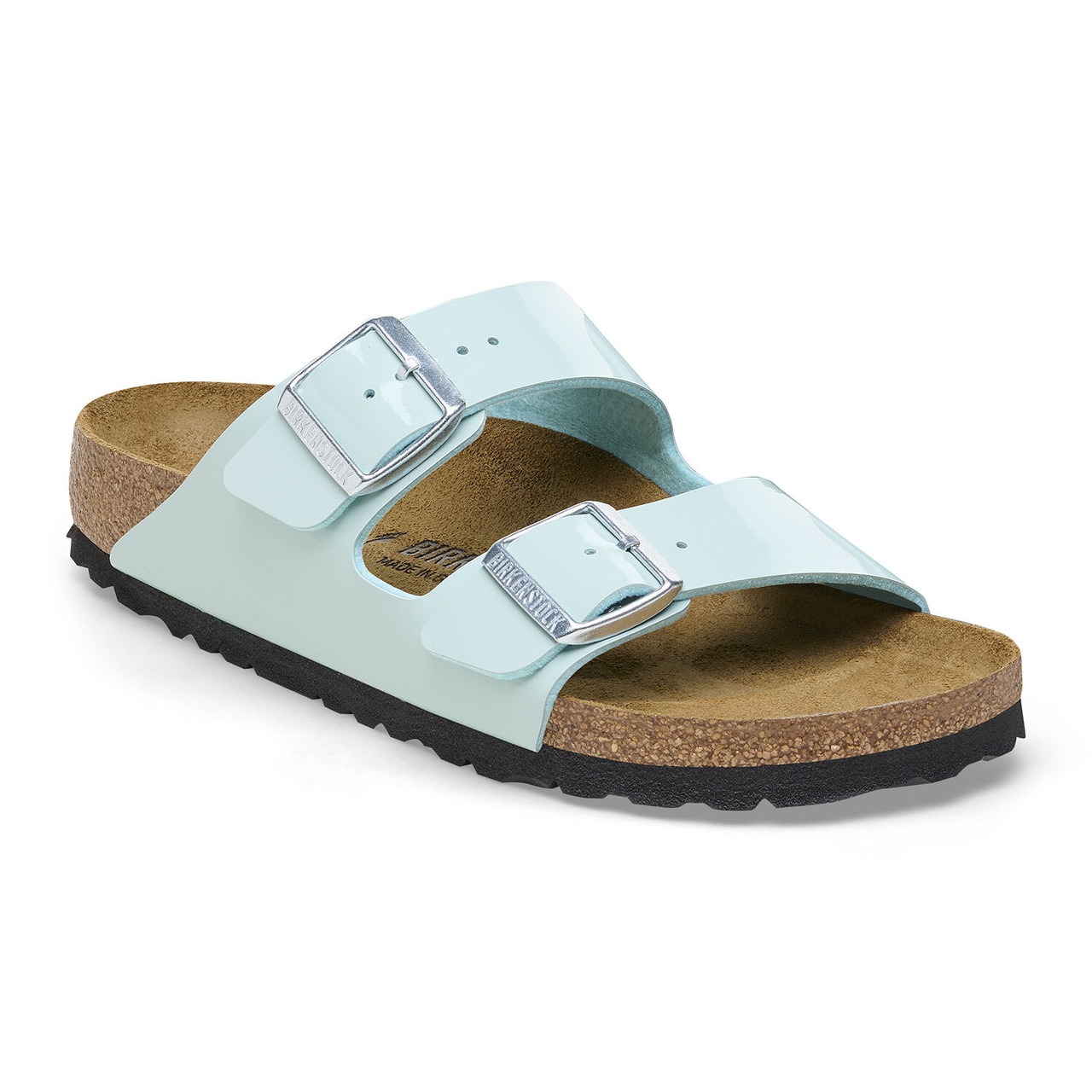 Arizona Birko Flor Patent Surf Green - Women's Sandal