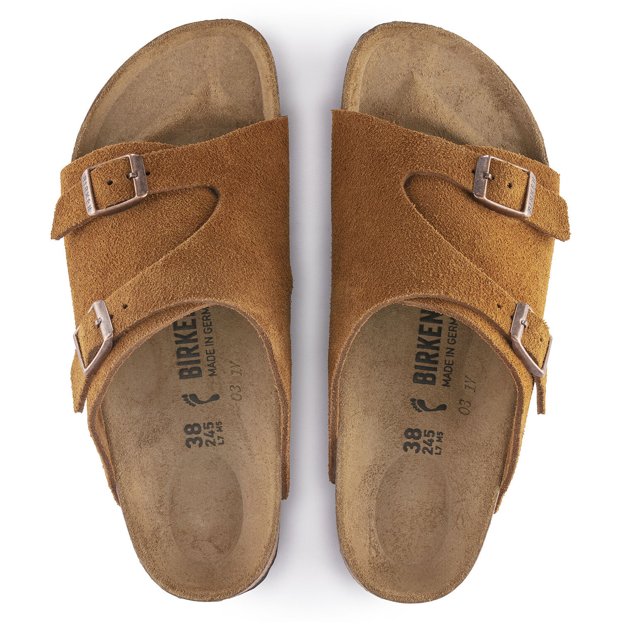 Zurich Mink Suede Leather Unisex Sandal - Simply Birkenstock