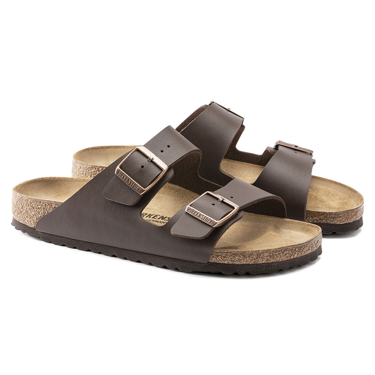 Birkenstock Unisex Arizona Birko-Flor Dark Brown Sandal