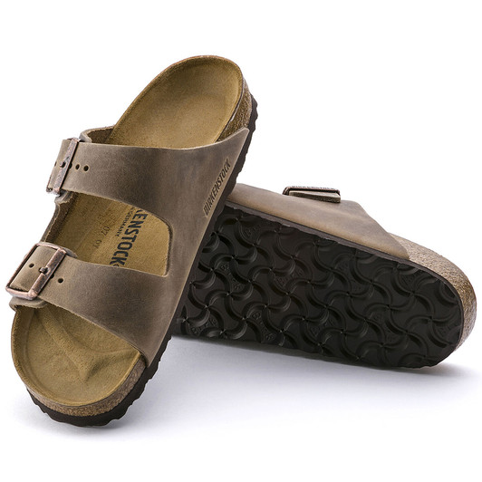 Birkenstock Unisex Arizona Tobacco Brown Oiled Leather Sandal
