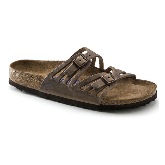 Birkenstock Women's Granada Soft Footbed Tobacco Oiled Leather Sandal