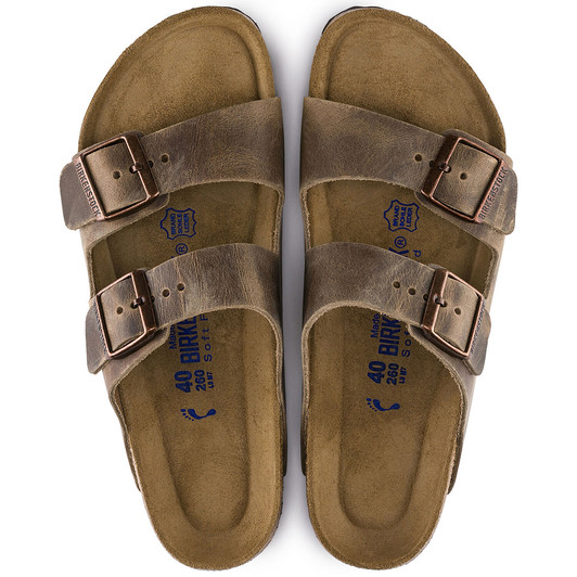 Birkenstock Unisex Arizona Soft Footbed Tobacco Oiled Leather Sandal