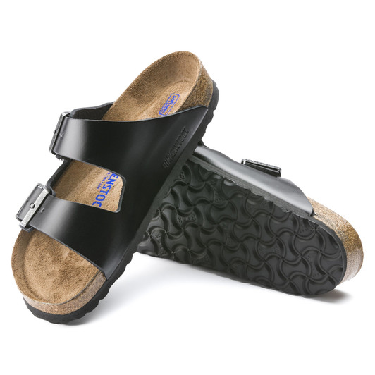 Birkenstock - Arizona Sandal Soft Footbed - Amalfi Black Leather