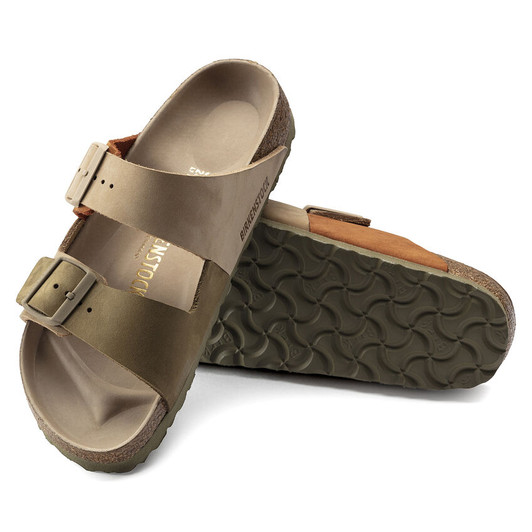 Birkenstock - Arizona Split Hex Sandal - Sandcastle / Faded Khaki Nubuck