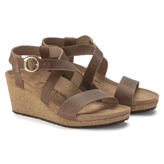 Papillio Sibyl Ring Buckle Cognac Oiled Leather - Women's Sandal (1023523)