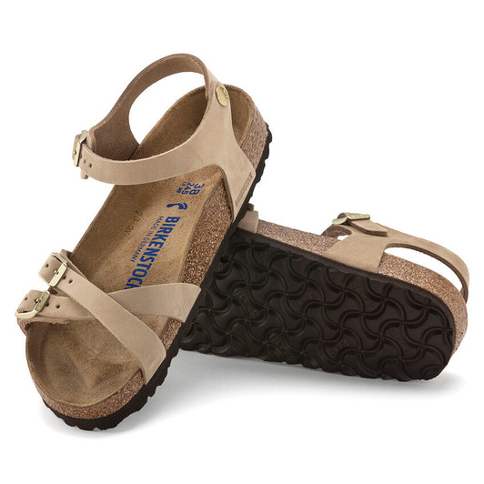 Kumba Soft Footbed Sandcastle Nubuck Leather - Women's sandal