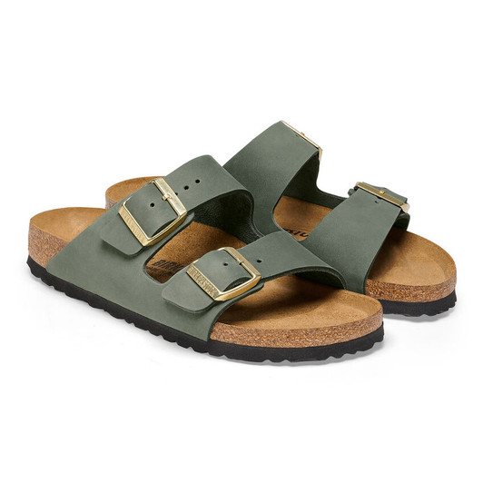 Birkenstock Women's Arizona Thyme Nubuck Sandal