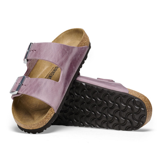 Arizona Soft Footbed Lavender Oiled Leather - Women's Sandal (1025460)