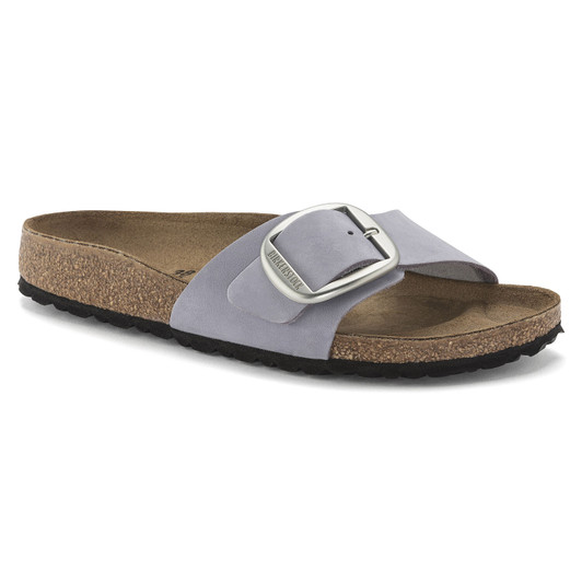 Birkenstock Madrid Big Buckle Purple Fog Nubuck Leather - Women's Sandal