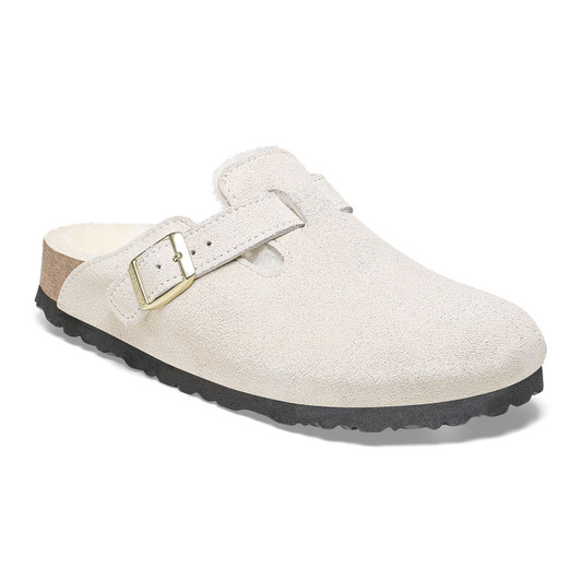 Boston Shearling- Antique White Women's Clog (1026192)