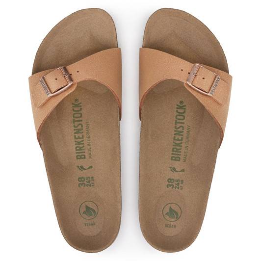 Birkenstock Madrid Vegan Pecan Birkibuc - Women's Sandal