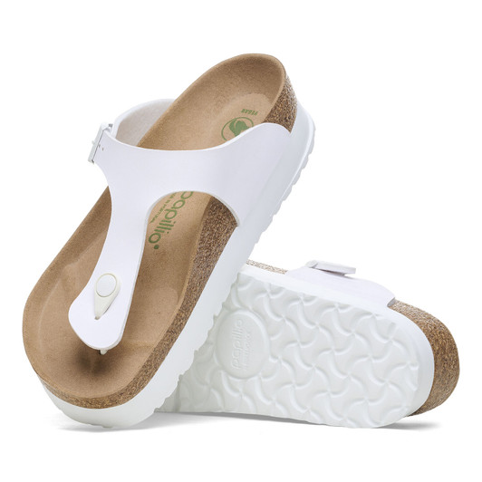 Birkenstock Women's Gizeh Flex Platform Birko-Flor White Sandal