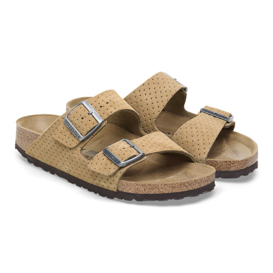 Birkenstock Arizona Dotted New Beige Suede Leather - Unisex Sandal