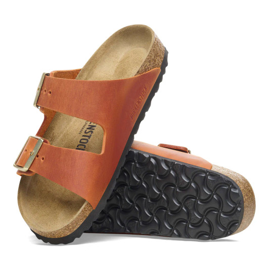 Birkenstock Arizona Burnt Orange Oiled Leather - Women's Sandal