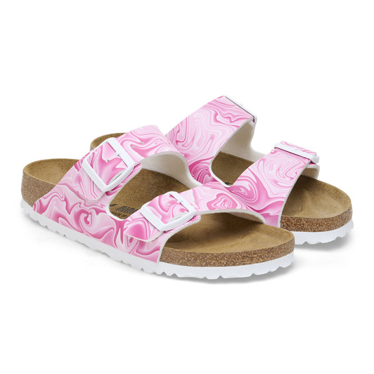 Birkenstock Arizona Birko Flor Marble Pink - Women's Sandal