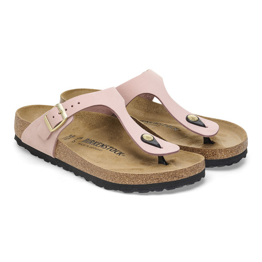 Birkenstock Gizeh Soft Pink Nubuck Leather - Women's Sandal