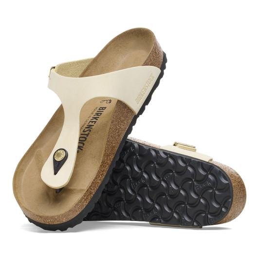 Birkenstock Women's Gizeh Ecru Nubuck Leather Sandal