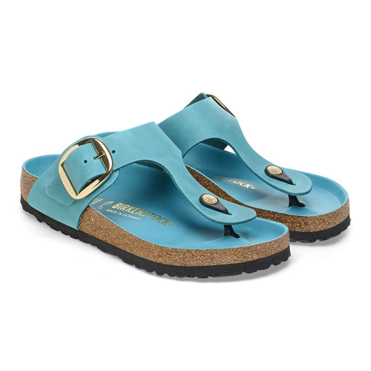 Birkenstock Women's Gizeh Big Buckle Biscay Bay Oiled Leather Sandal