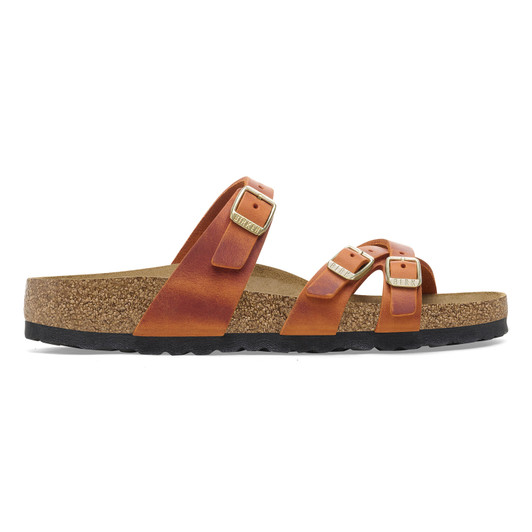 Birkenstock Franca Soft Footbed Burnt Orange Oiled Leather - Women's Sandal