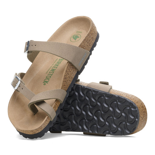 Birkenstock Women's Mayari Vegan Gray Taupe Leather Sandal