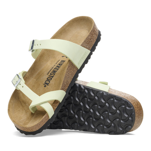 Birkenstock Women's Mayari Faded Lime Nubuck Leather Sandal