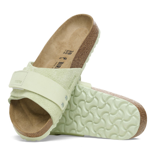 Birkenstock Oita Faded Lime Suede Leather - Women's Sandal