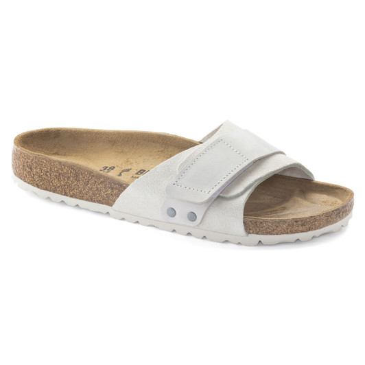 Birkenstock Women's Oita Antique White Suede Leather Sandal