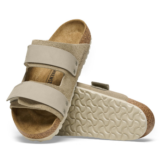 Birkenstock Women's Uji Taupe Nubuck/Suede Leather Sandal