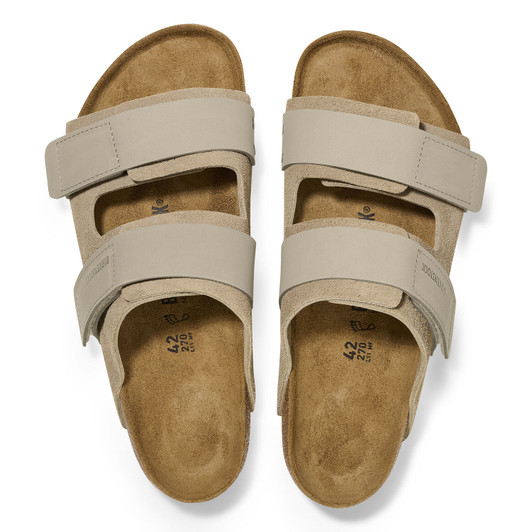 Birkenstock Women's Uji Taupe Nubuck/Suede Leather Sandal