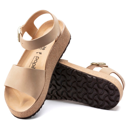 Birkenstock Women's Glenda Sandcastle Nubuck Leather Sandal