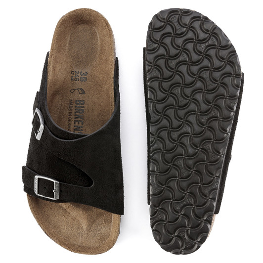 Birkenstock Men's Zurich Black Suede Leather Sandal
