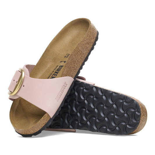 Birkenstock Madrid Women's Big Buckle Soft Pink Nubuck Leather Sandal