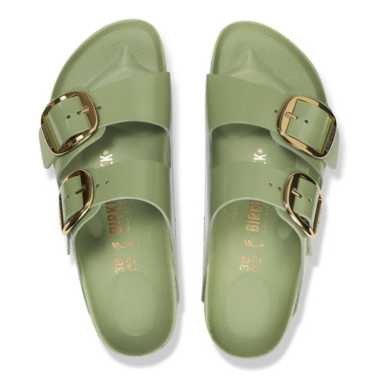 Birkenstock Women's Arizona Big Buckle High-Shine Green Tea Sandal