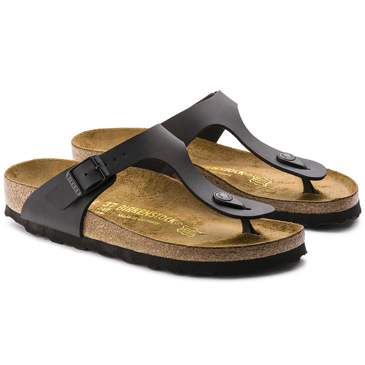 Birkenstock Gizeh Black Birko-Flor - Women's Sandal