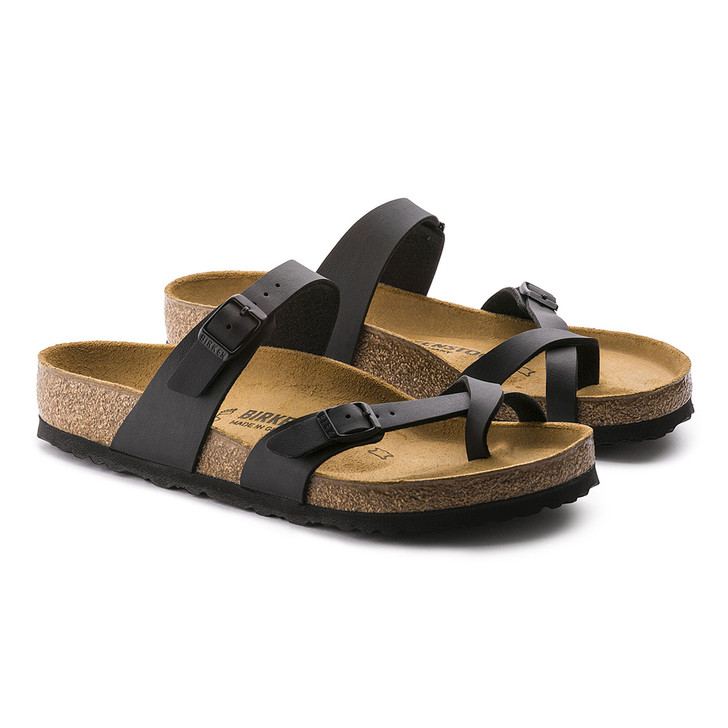 Birkenstock Mayari Black Birko Flor - Women's Sandal