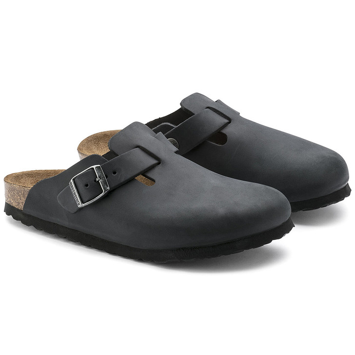 Birkenstock - Boston Clog - Black Oiled Leather