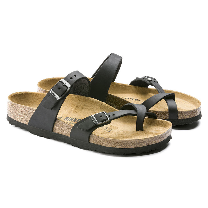 Birkenstock Mayari Sandal Black Oiled Leather - Women's Sandal