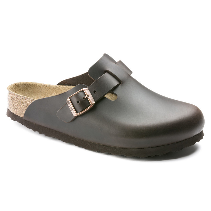 Birkenstock Boston Clog Soft Footbed - Brown Amalfi Leather