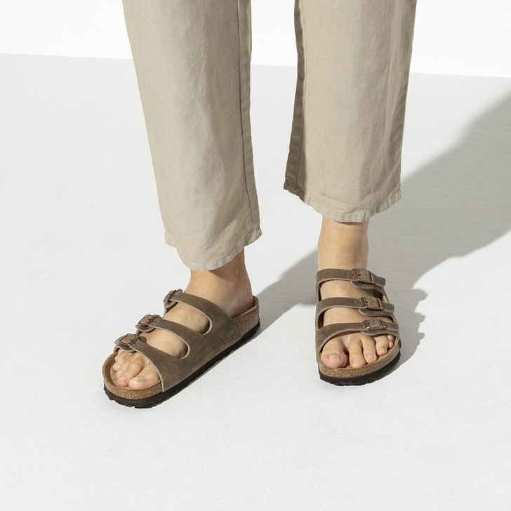 Birkenstock Florida Soft Footbed Tobacco Oiled Leather - Women's Sandal