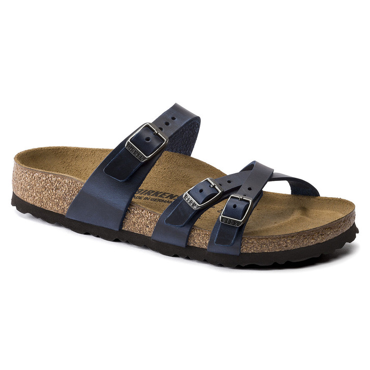 Birkenstock - Franko Sandal - Oiled Blue Leather