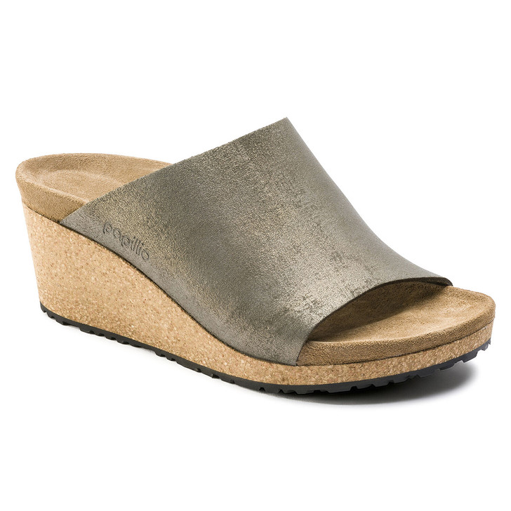 birkenstock siena washed metallic antique gold