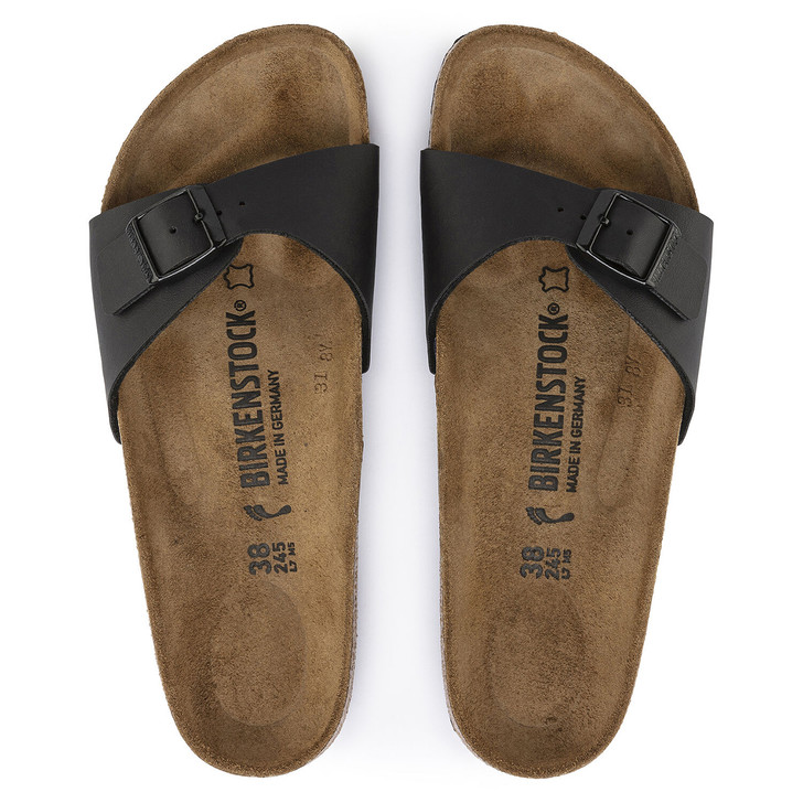 Birkenstock Madrid Black Birko flor - Women's Sandal